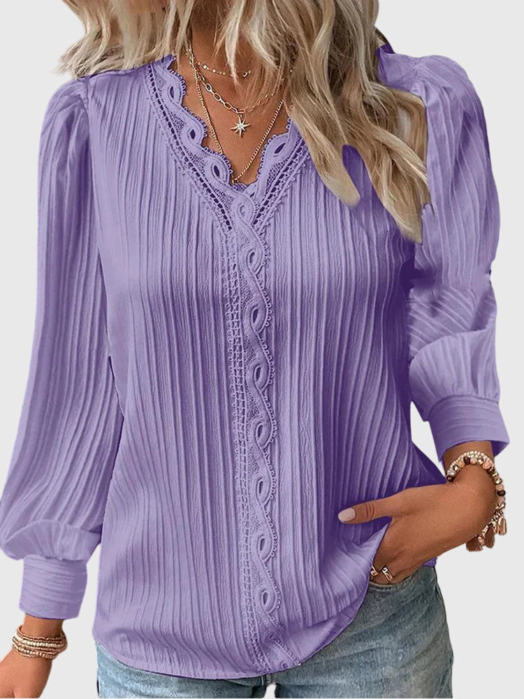 Andrea | Elegant Pullover Blus