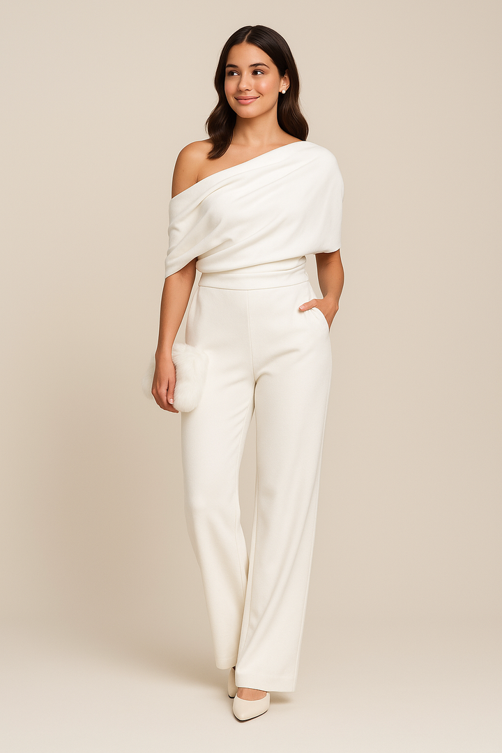 Margaret | Damens Chic Enaxlad Vår Jumpsuit