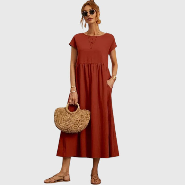 Fenella | Bekväm Midi Klänning