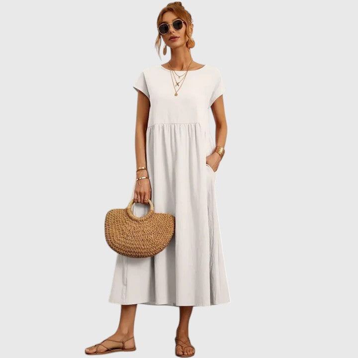 Fenella | Bekväm Midi Klänning