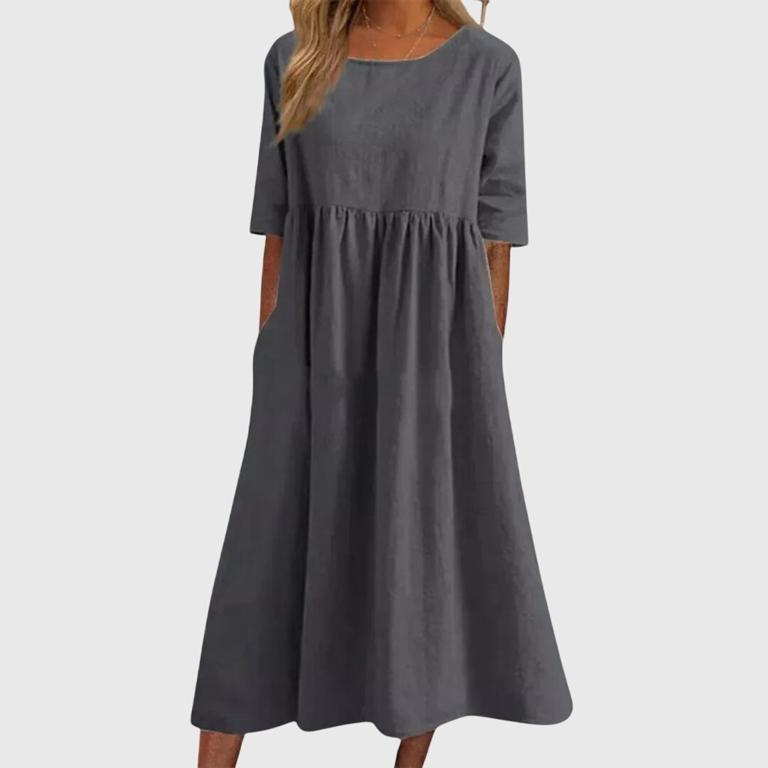 Haisley | Elegant Kortärmad Klänning