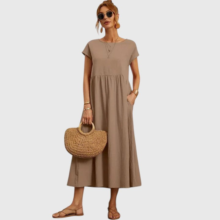 Fenella | Bekväm Midi Klänning
