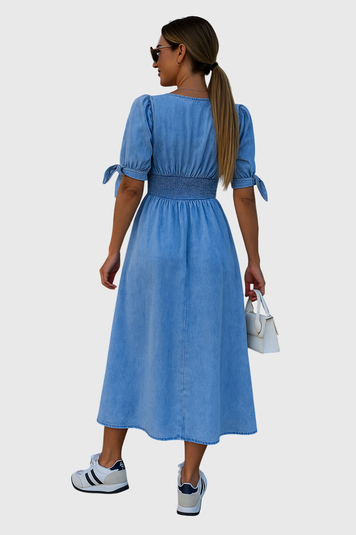 Jacqueline | Elegant Denim Klänning