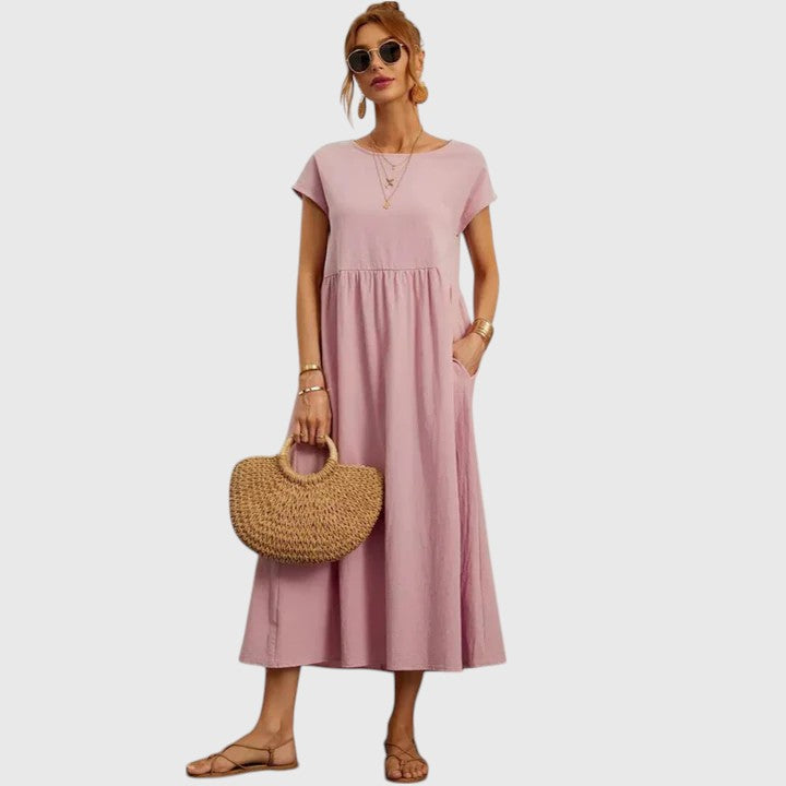 Fenella | Bekväm Midi Klänning