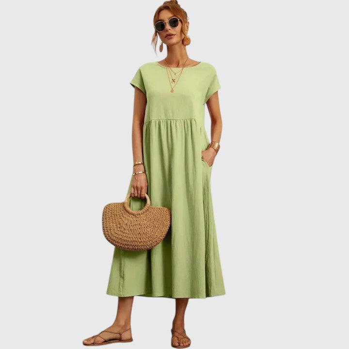 Fenella | Bekväm Midi Klänning