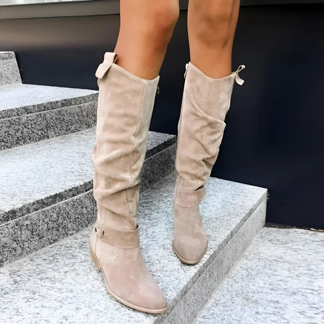 Skyler | Snygga Knähöga Mockaboots