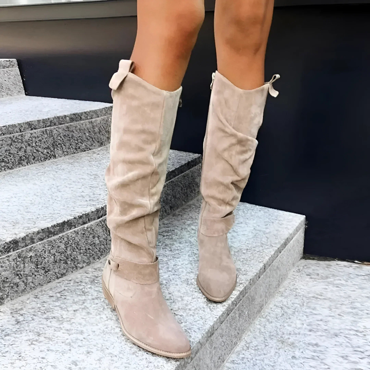 Skyler | Snygga Knähöga Mockaboots