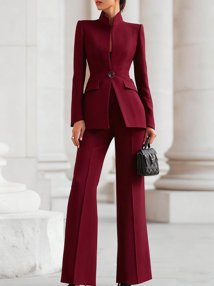 Sharie - Elegant Blazer &amp; Byxdress Set