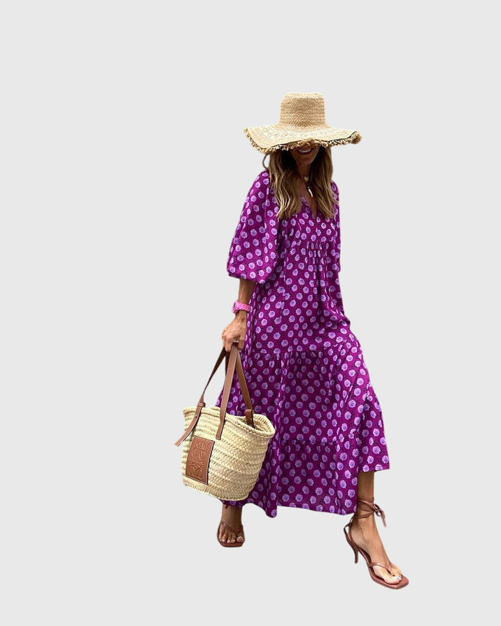 Sarah - Boho Maxi Klänning