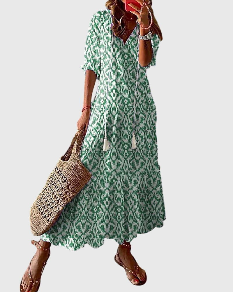 Amalia | Boho Vintage Sommarklänning