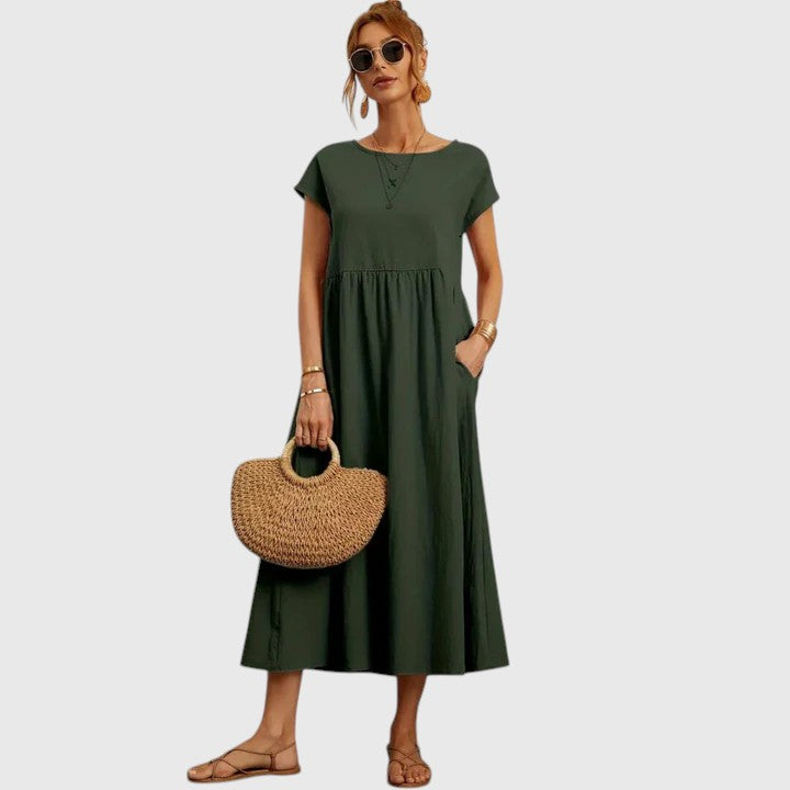 Fenella | Bekväm Midi Klänning