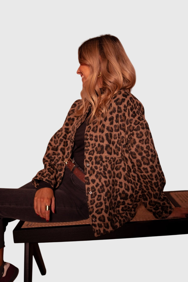 Elodie | Stilig Leopardmönstrad Jacka