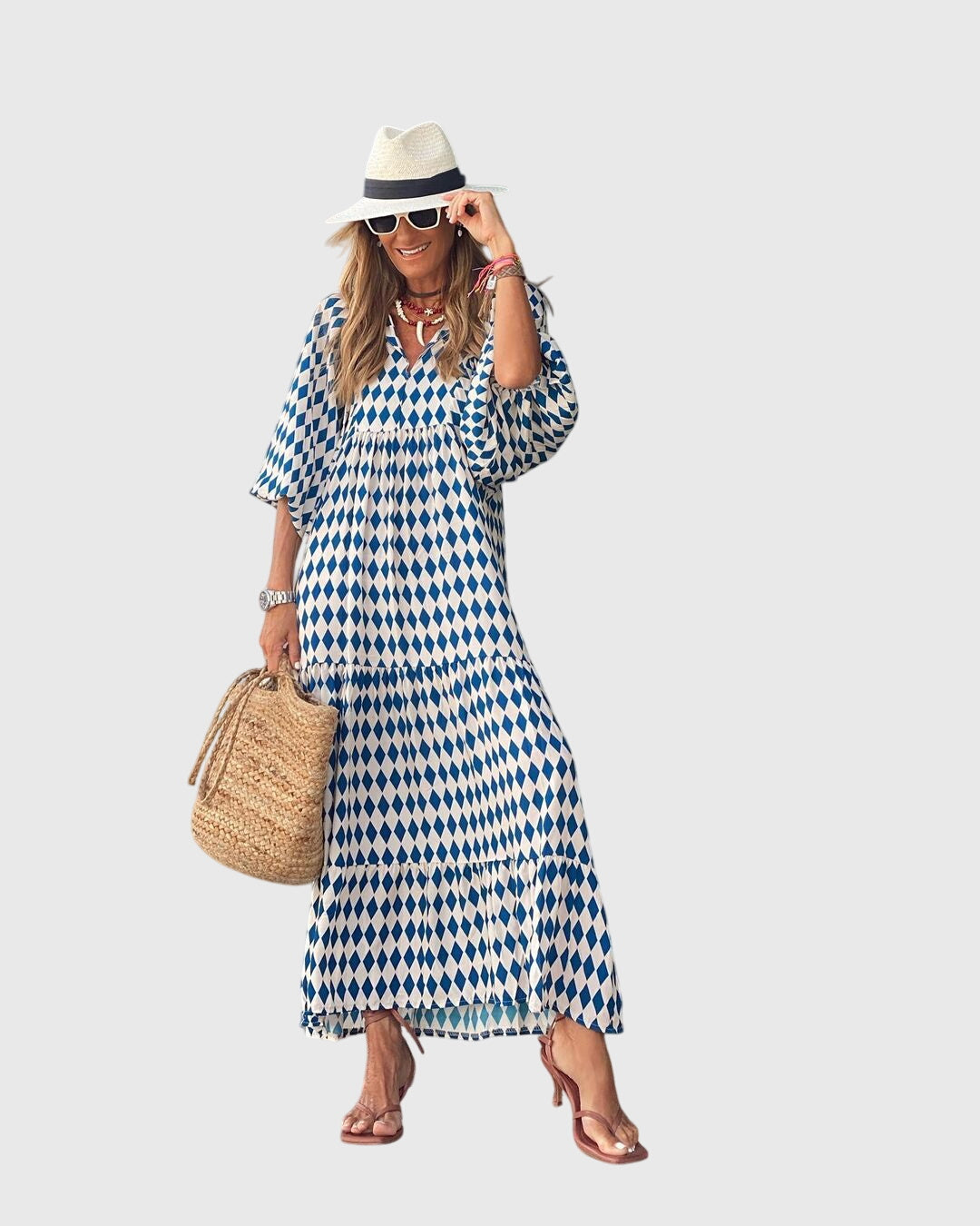 Sarah - Boho Maxi Klänning