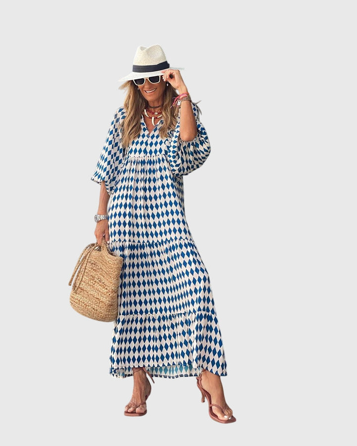 Sarah - Boho Maxi Klänning