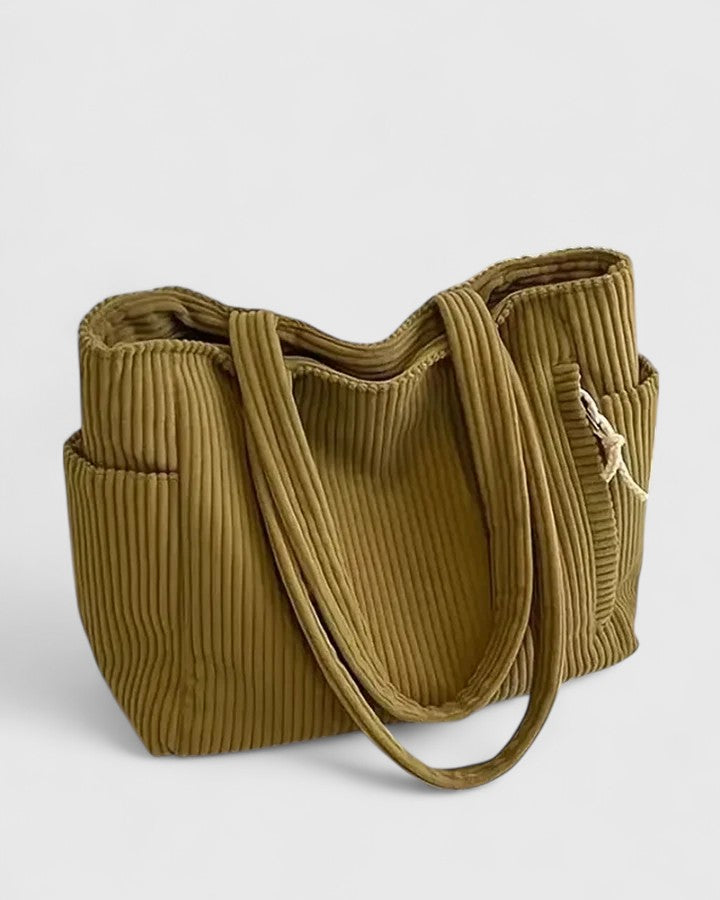 Mia | Damens Ribbad Stil Handväska
