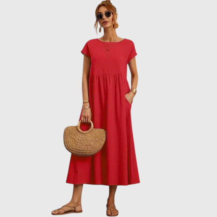 Fenella | Bekväm Midi Klänning