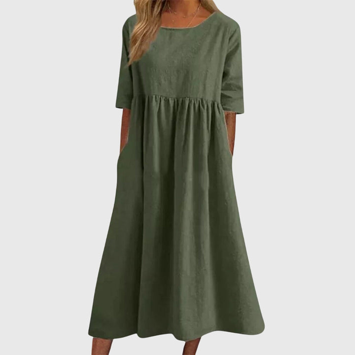 Haisley | Elegant Kortärmad Klänning