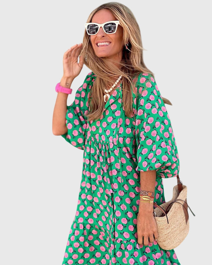 Sarah - Boho Maxi Klänning