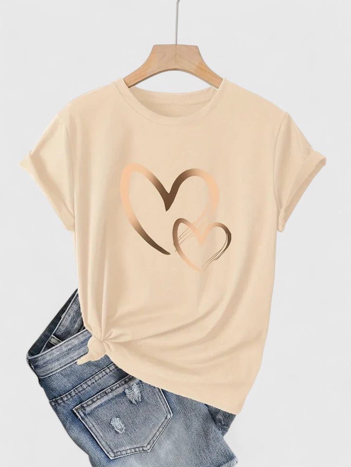 Ivanelle | Bekväm T-shirt med Kort Ärmar