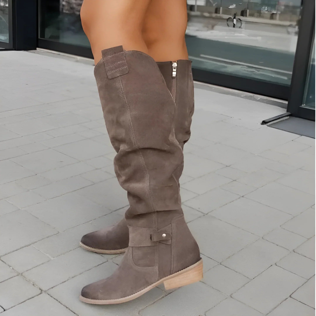 Skyler | Snygga Knähöga Mockaboots