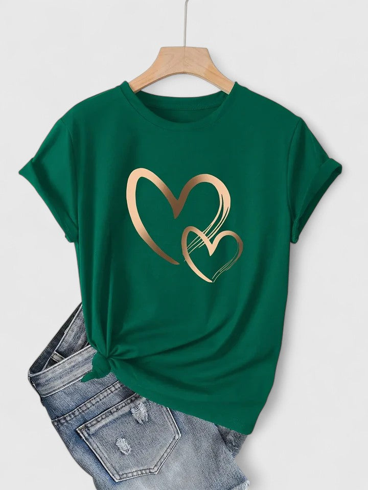 Ivanelle | Bekväm T-shirt med Kort Ärmar