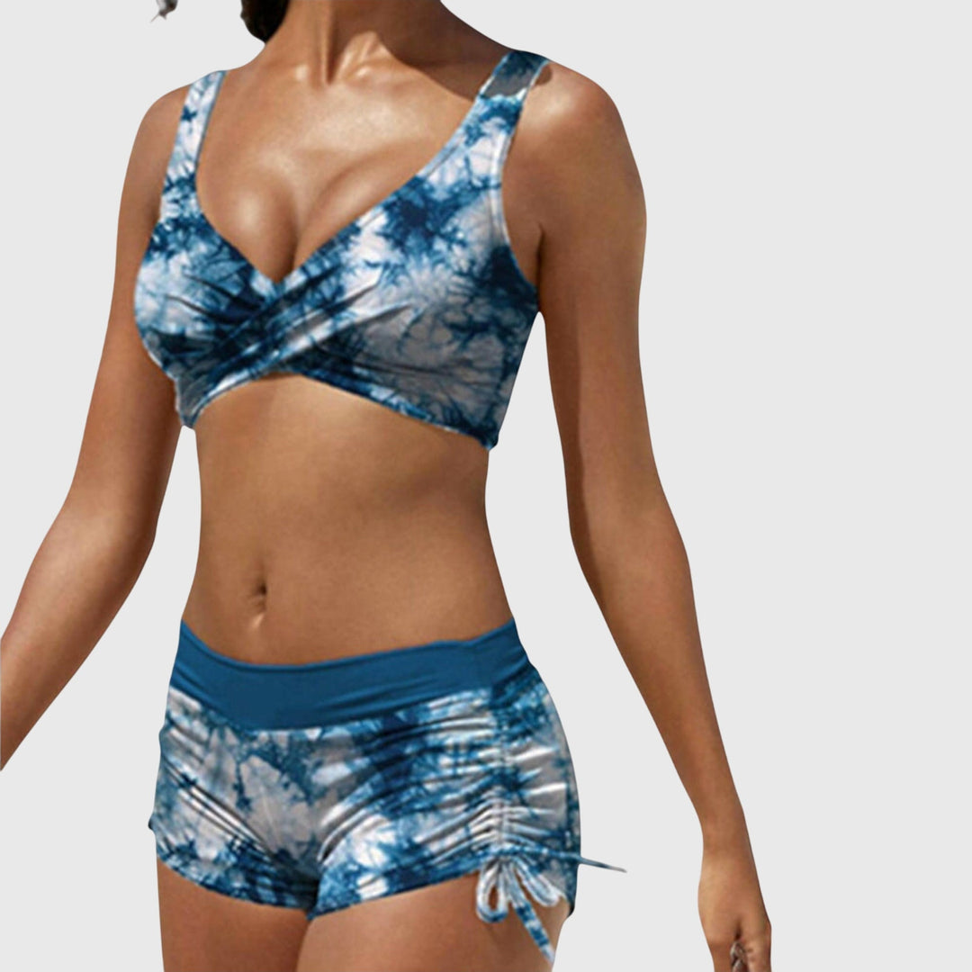 Zoe | Kvinno Camo Stilig Tvådelad Bikini Baddräkt