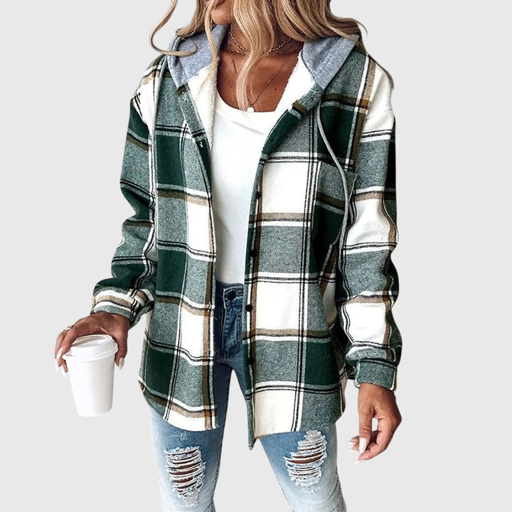 Martina | Dam Mesh Knapp Placket Jacka