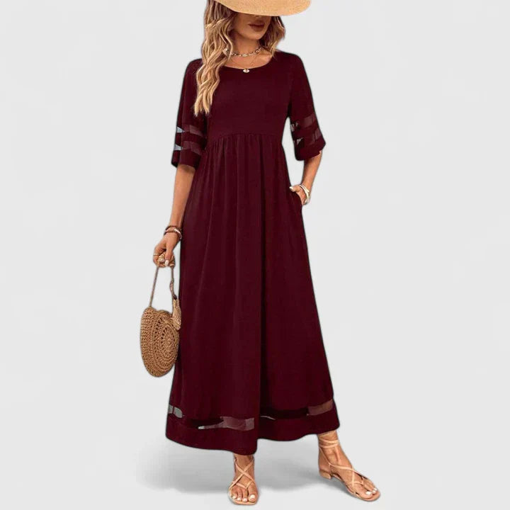 Delymarina | Elegant Midi Klänning