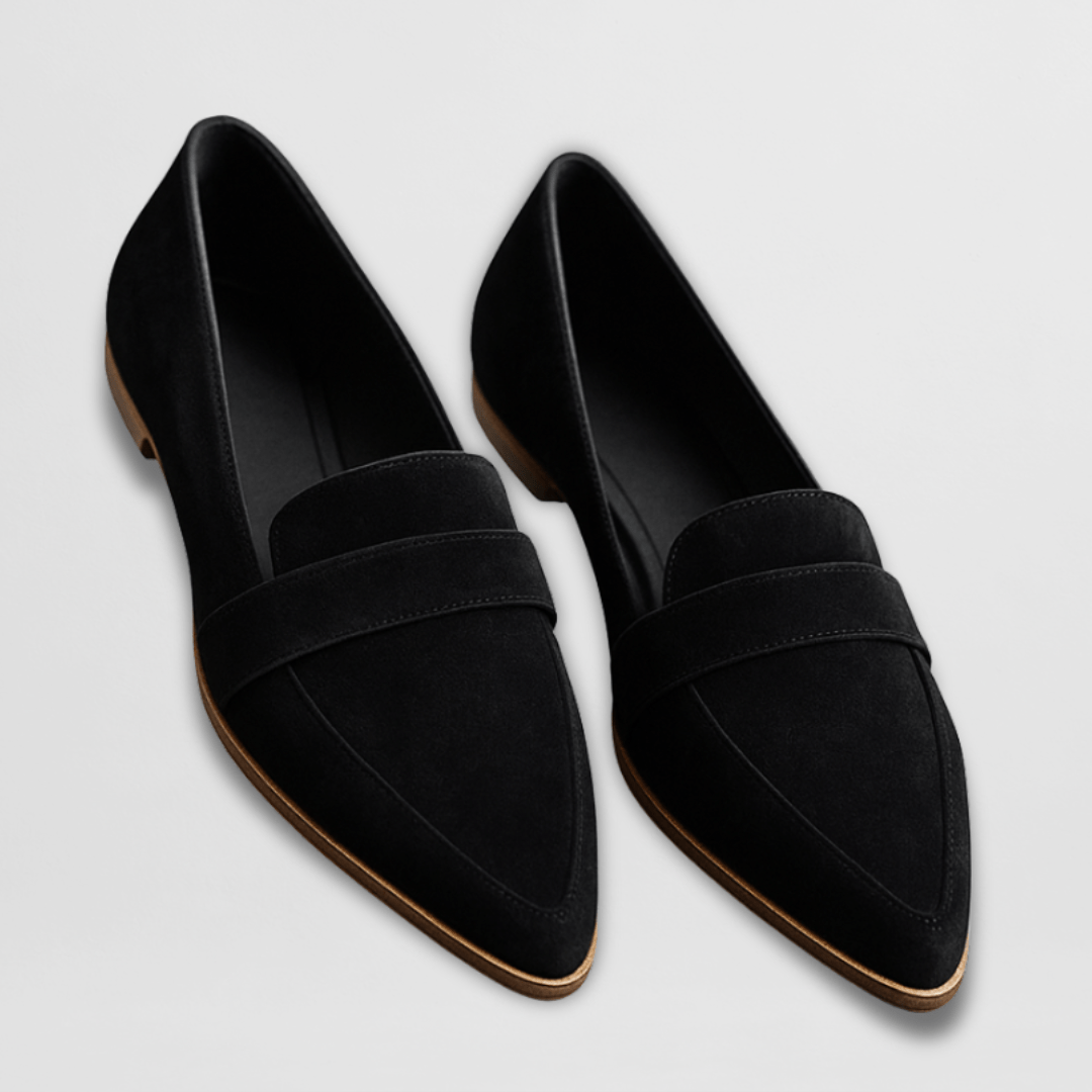 Helen | Ortopediska mjuka mocka loafers