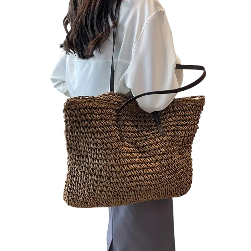 Olivia - Vävda Tote-väska