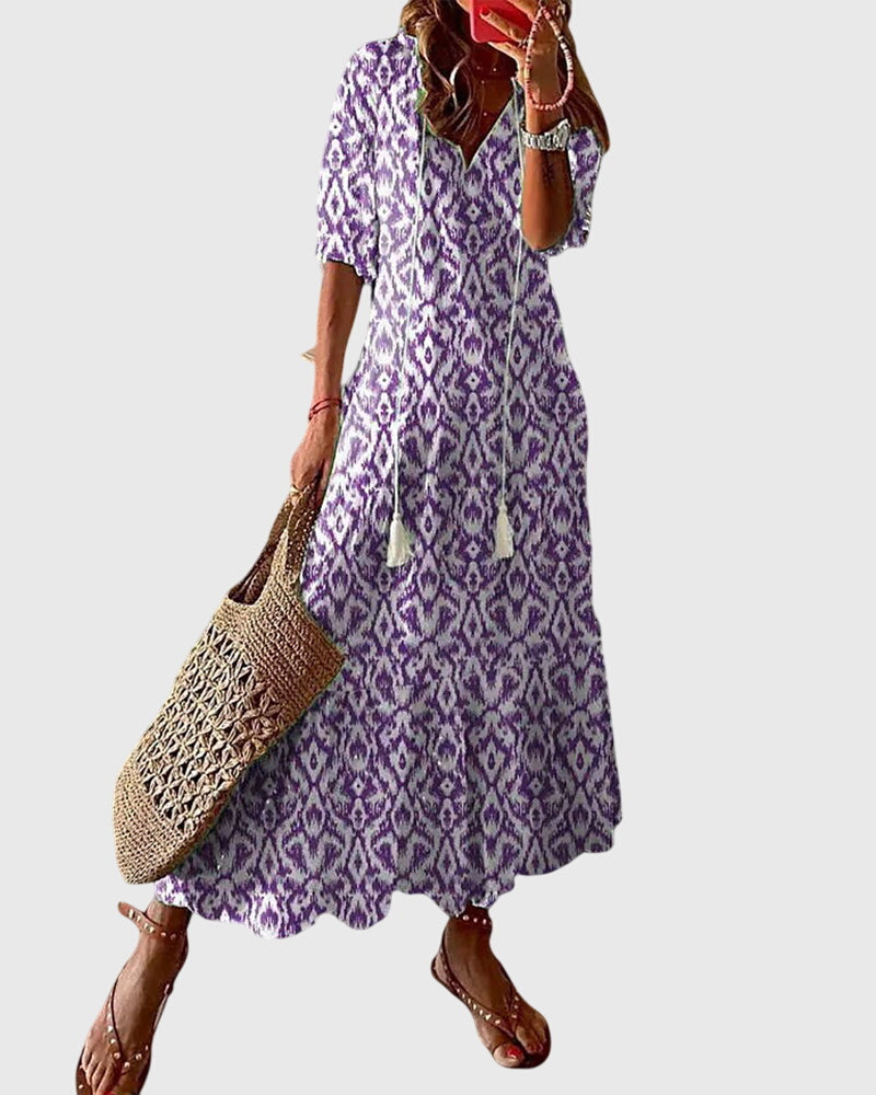Amalia | Boho Vintage Sommarklänning
