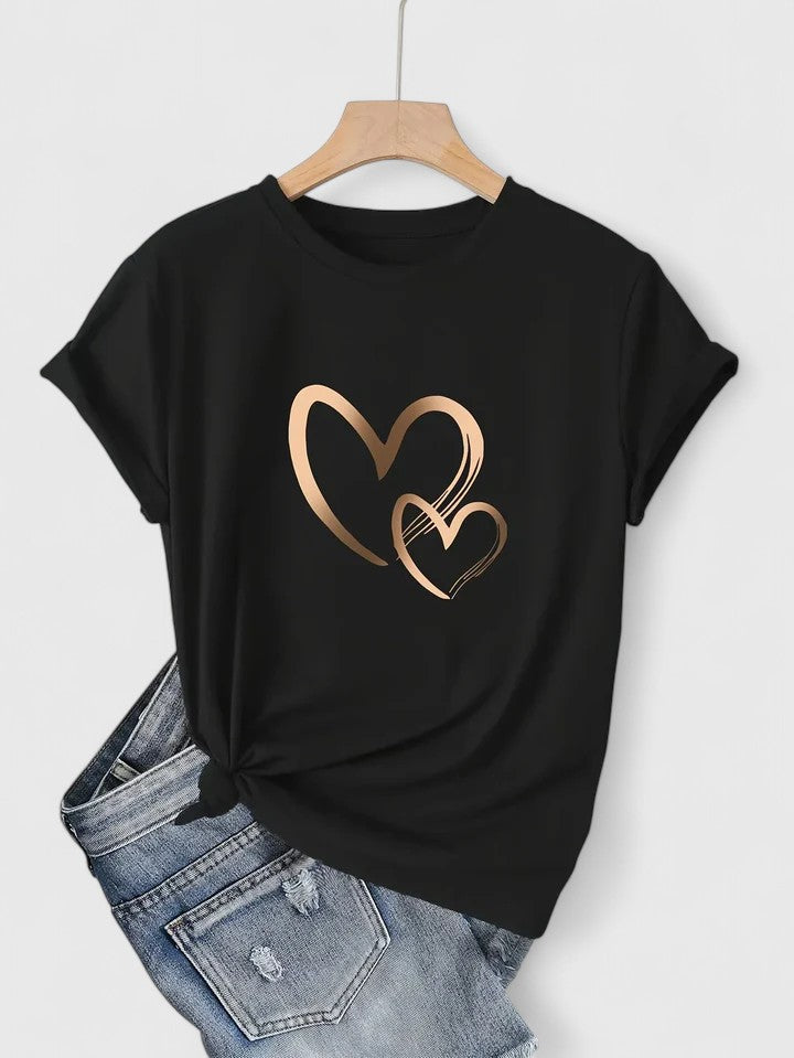 Ivanelle | Bekväm T-shirt med Kort Ärmar