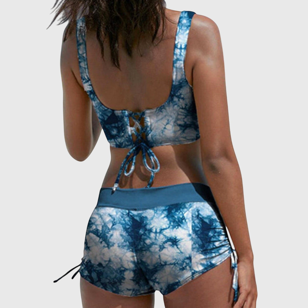 Zoe | Kvinno Camo Stilig Tvådelad Bikini Baddräkt