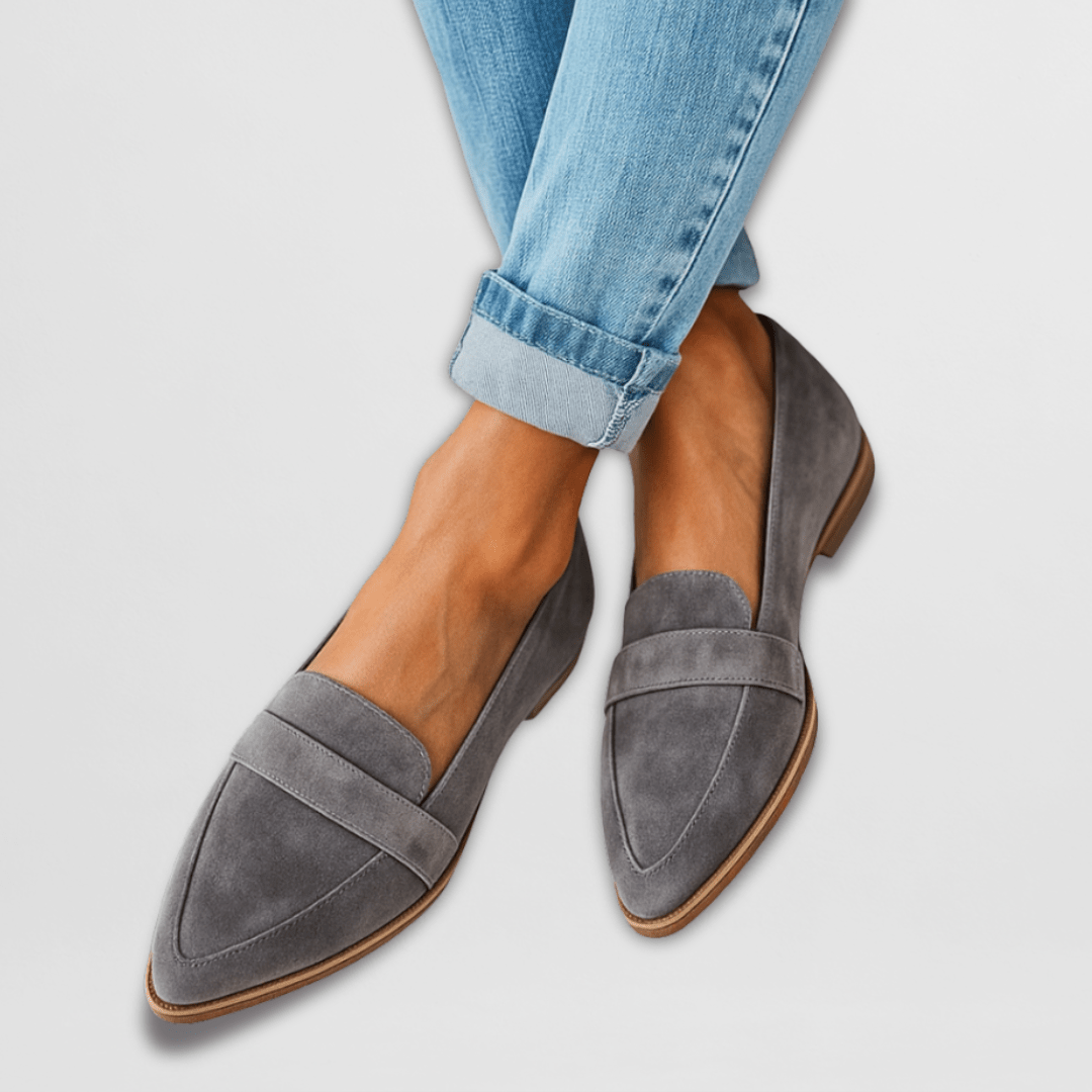 Helen | Ortopediska mjuka mocka loafers