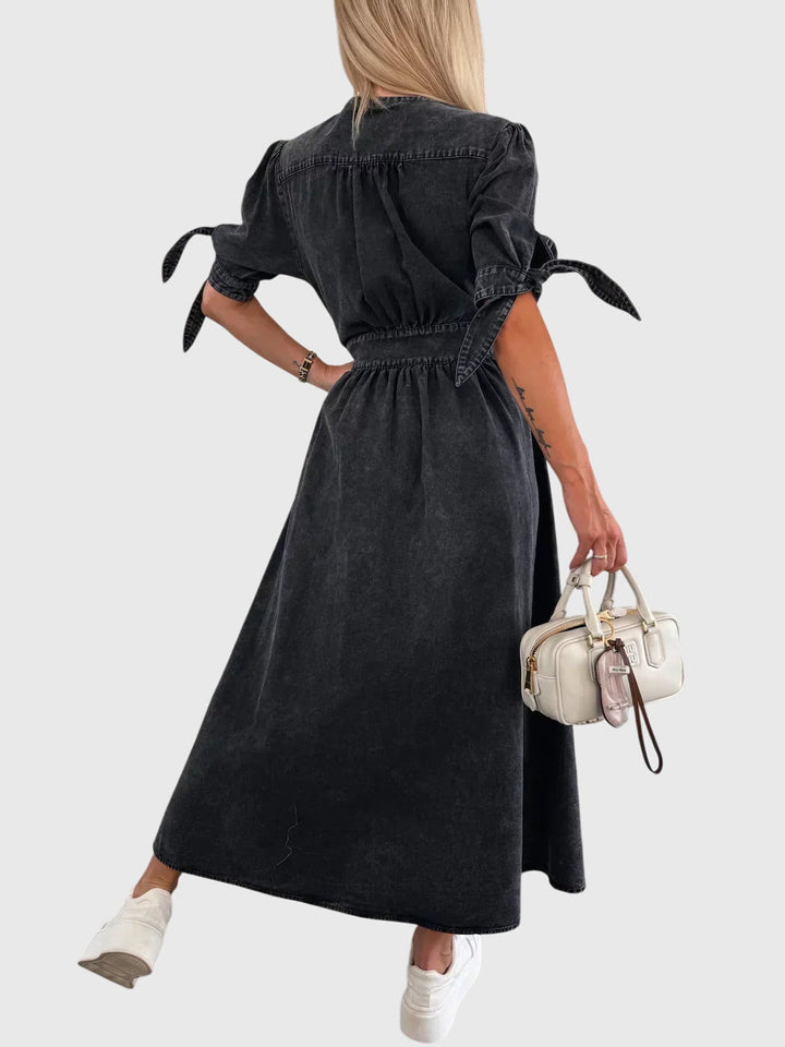 Sophia | Elegant Denim Klänning