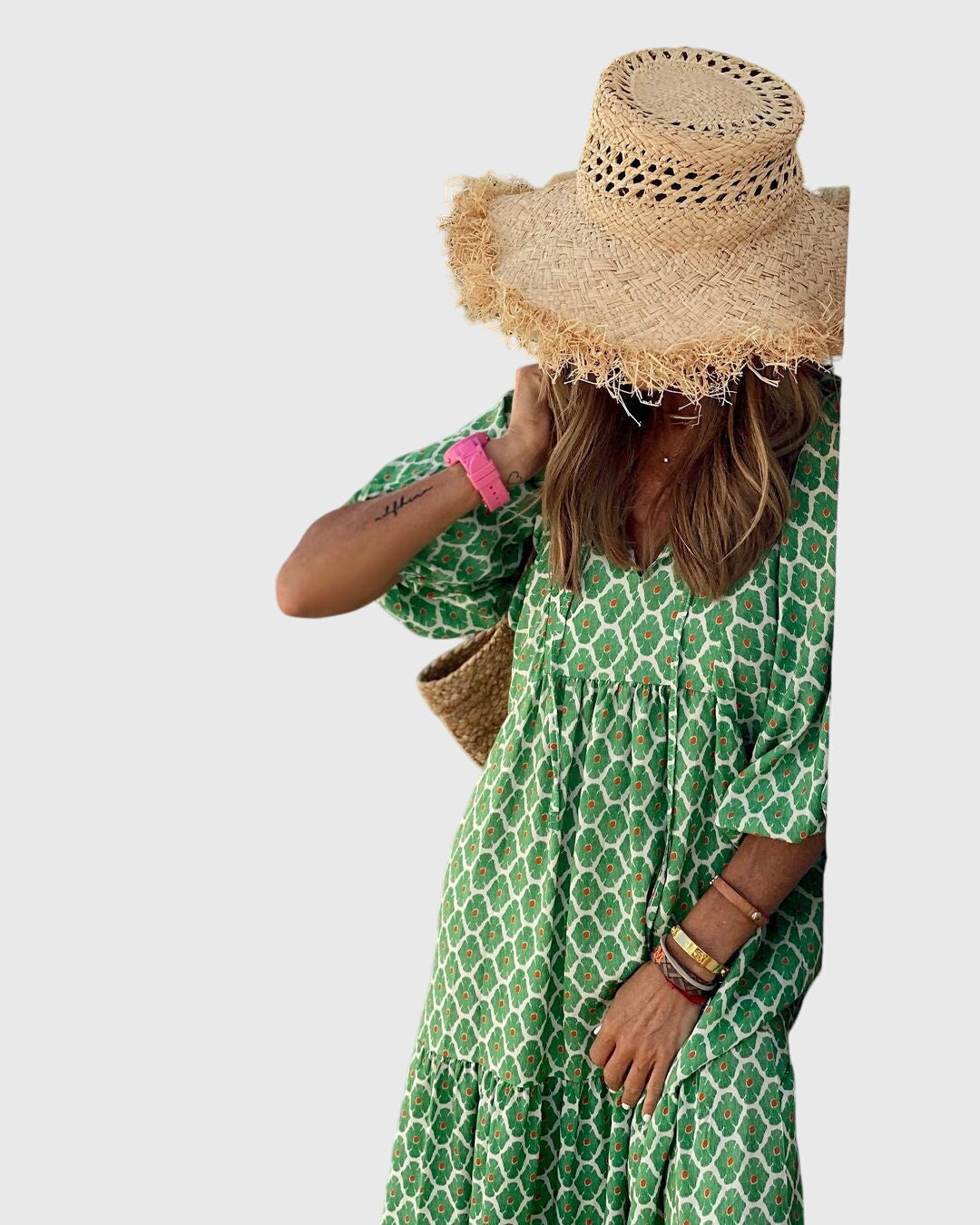 Sarah - Boho Maxi Klänning