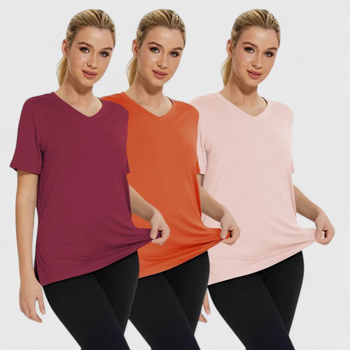 Samantha | Bekväm T-shirt (Pack Om 3)