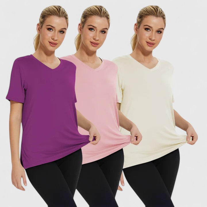 Samantha | Bekväm T-shirt (Pack Om 3)