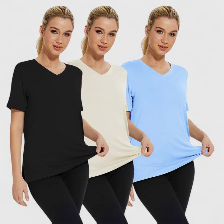 Samantha | Bekväm T-shirt (Pack Om 3)