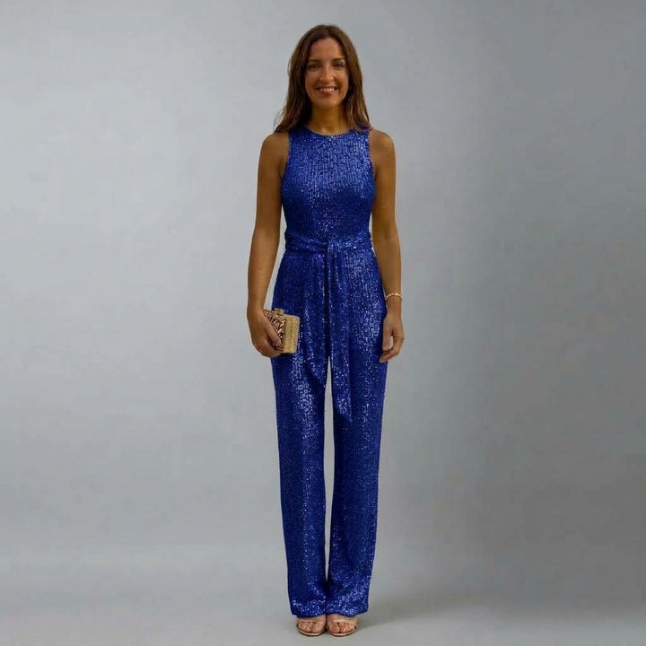 Brooklyn | Kvinnors Paljett Raka Ben Kvälls Jumpsuit
