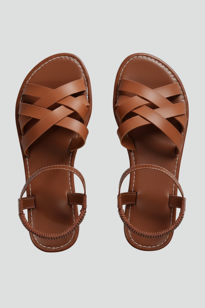 Margaret | Kvinno Sandaler med Korsade Remmar