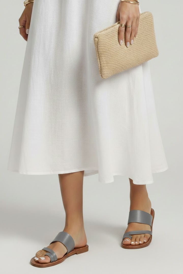 Kimberly | Damens Slip-On Sandaler med Spännsrem