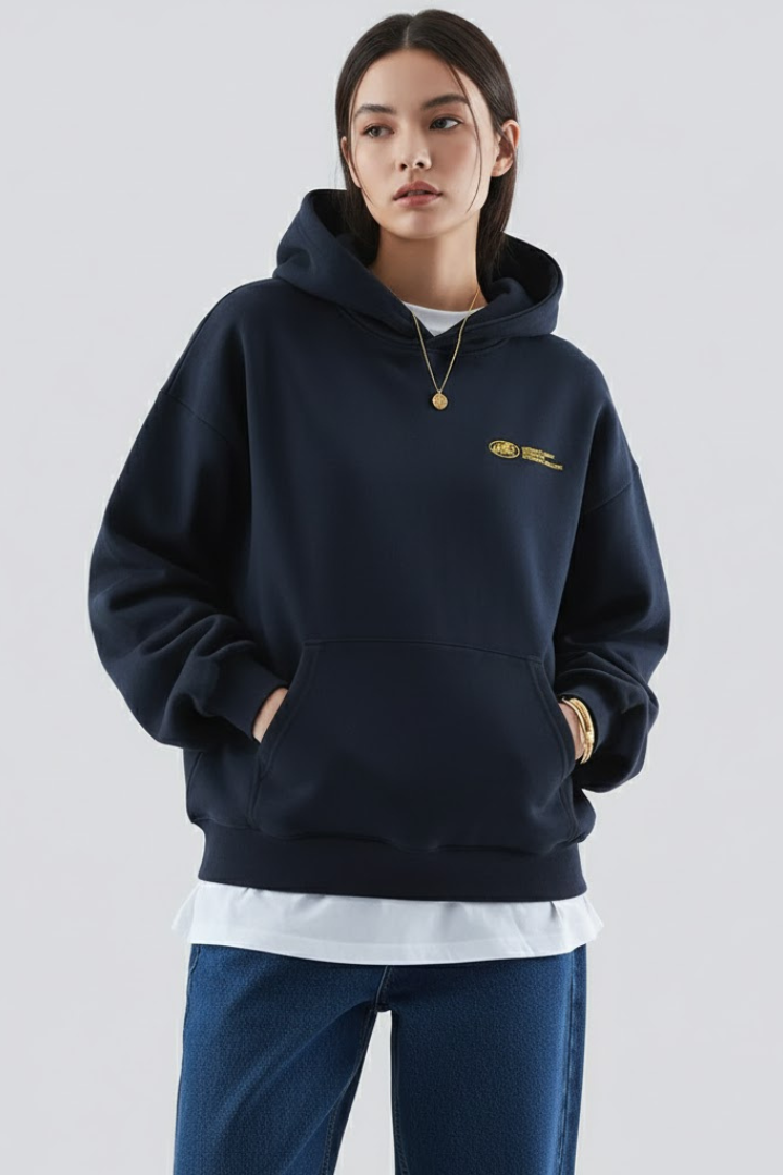 Fiona | Dam Hoodie med Framsidan Tryck och Pullover Design