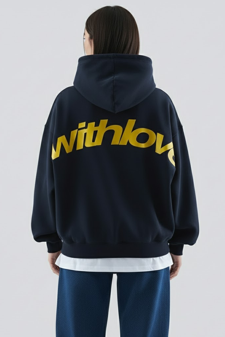 Fiona | Dam Hoodie med Framsidan Tryck och Pullover Design
