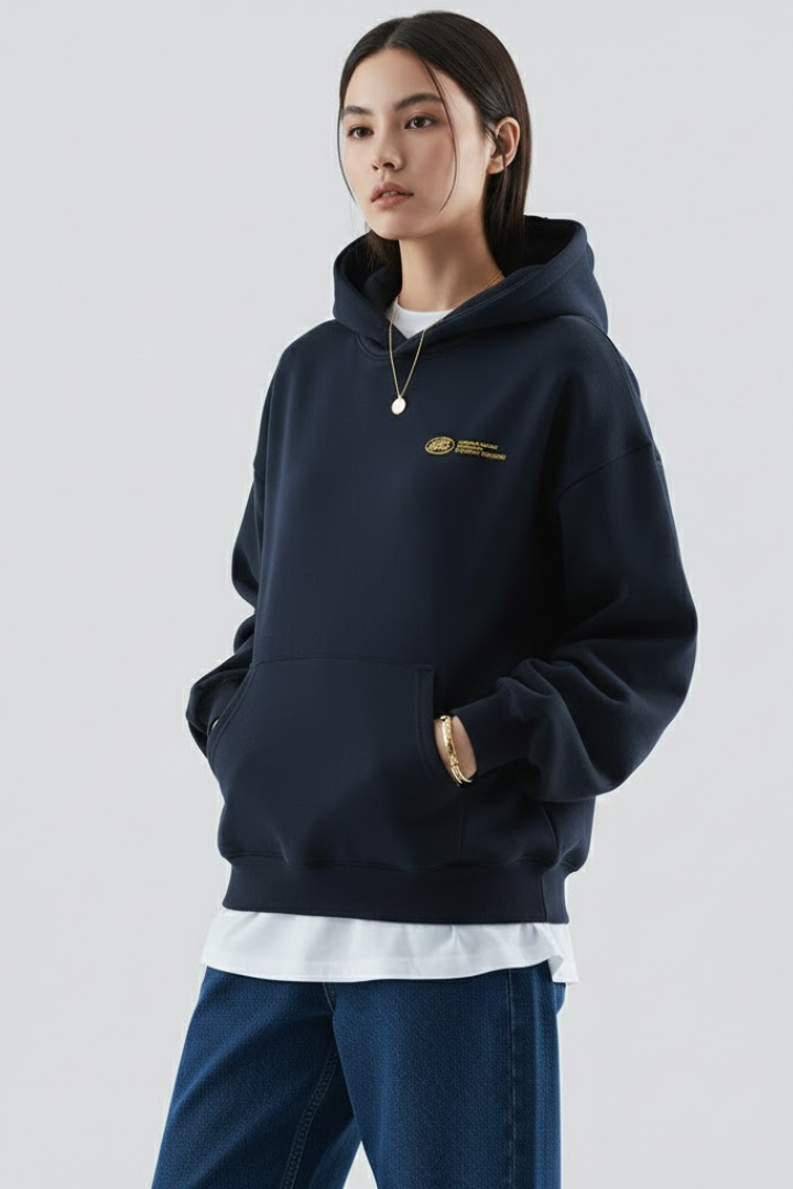 Fiona | Dam Hoodie med Framsidan Tryck och Pullover Design