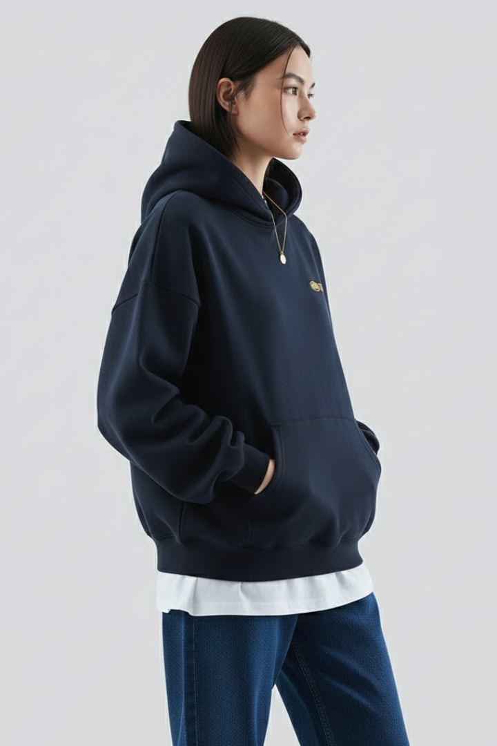 Fiona | Dam Hoodie med Framsidan Tryck och Pullover Design