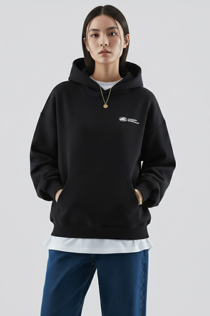 Fiona | Dam Hoodie med Framsidan Tryck och Pullover Design