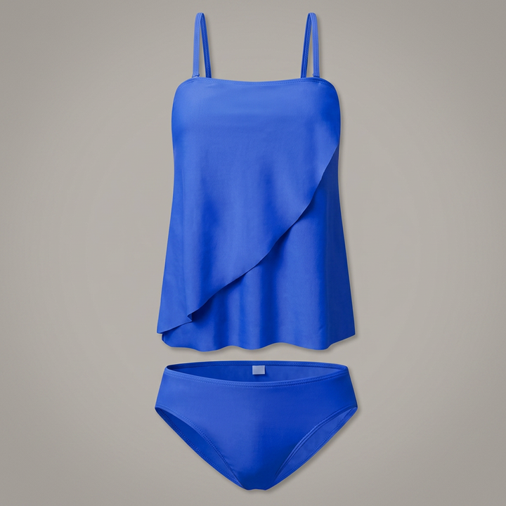 Kayla | Damernas Strapless Tankini-set med matchande botten