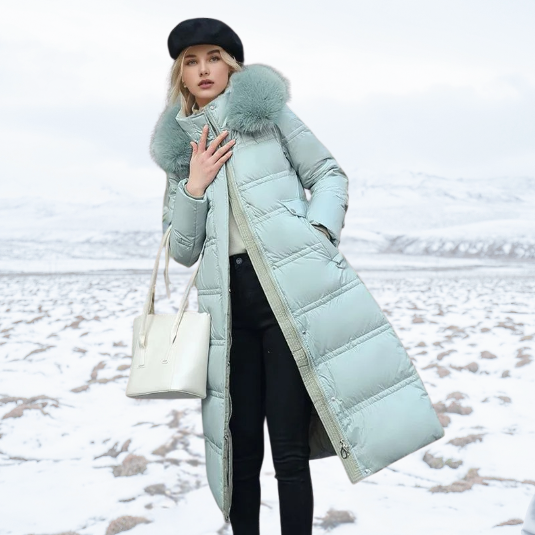 Lucia | Designer Vinter Parka Med Fuskpäls Huva