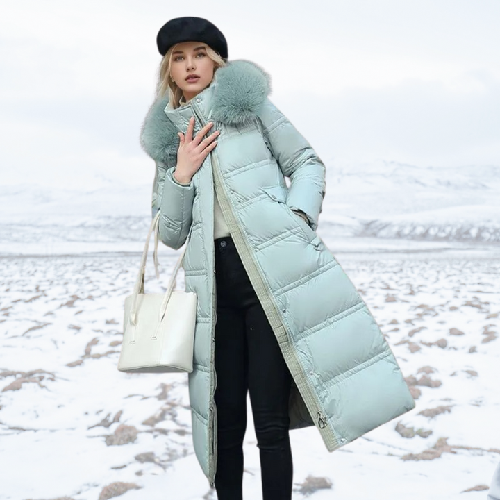 Lucia | Designer Vinter Parka Med Fuskpäls Huva